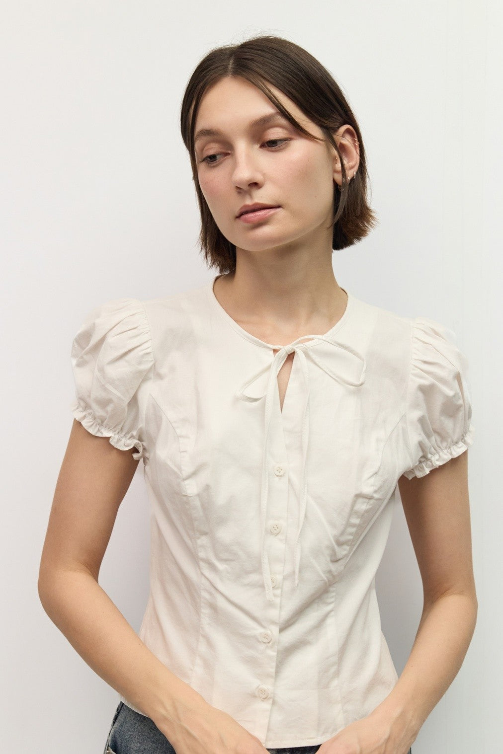 Mod Ref | Madison Tie Neck Top | Sweetest Stitch Boutique Richmond