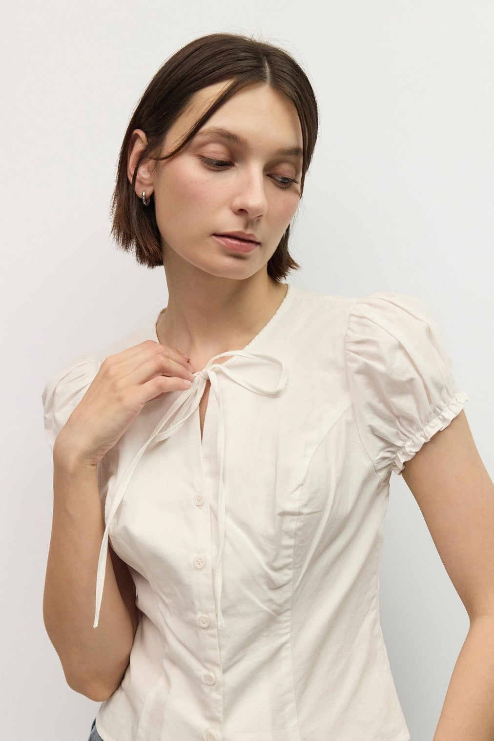 Mod Ref | Madison Tie Neck Top | Sweetest Stitch Boutique Richmond