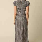Olivaceous | Maggie Gingham Midi Dress | Sweetest Stitch Boutique