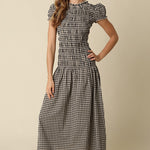 Olivaceous | Maggie Gingham Midi Dress | Sweetest Stitch Boutique
