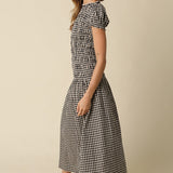 Olivaceous | Maggie Gingham Midi Dress | Sweetest Stitch Boutique