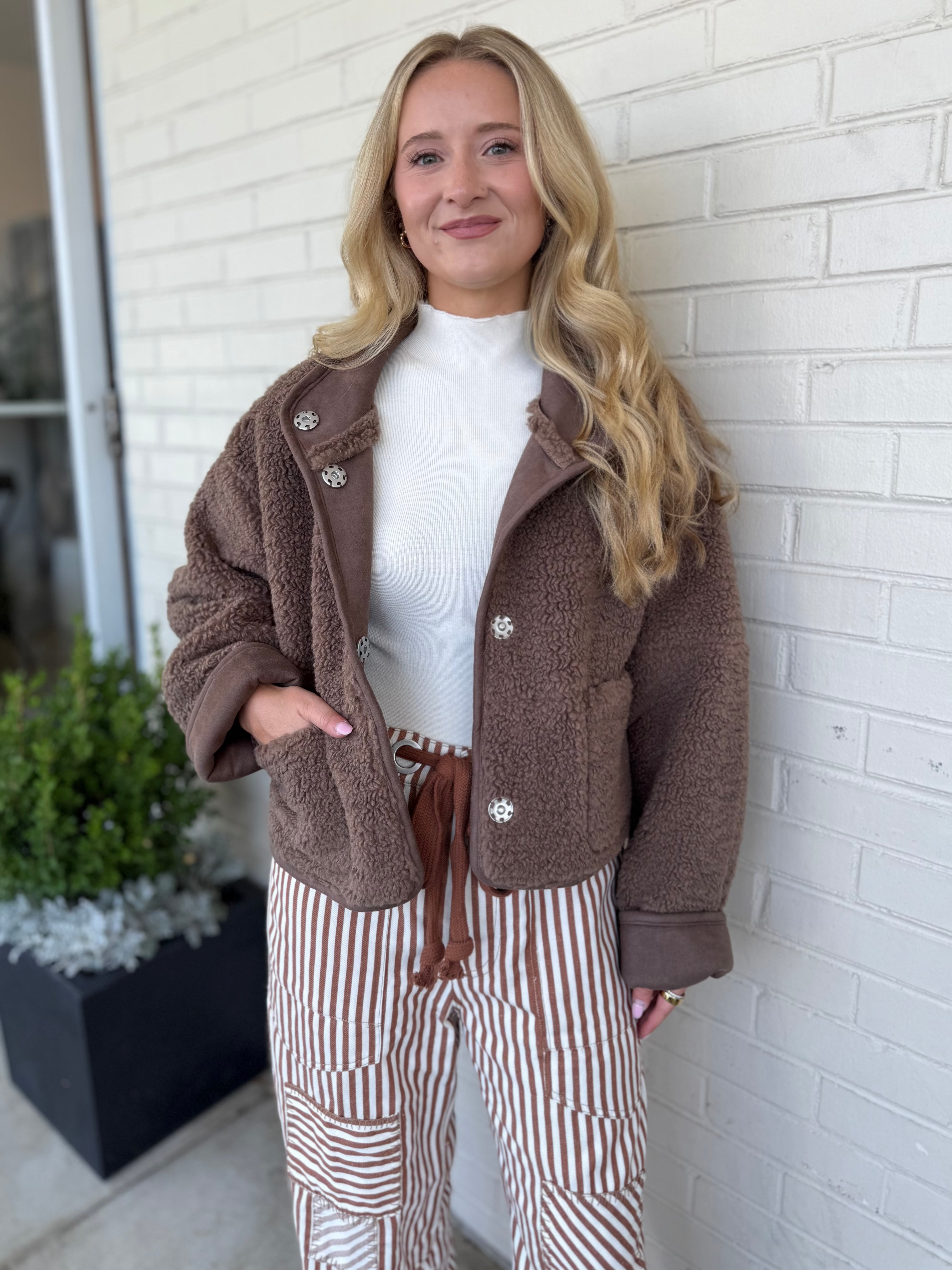 Miou Muse | Sally Sherpa Reversible Jacket | Sweetest Stitch