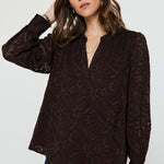 Current Air | Melanie Lace V-Neck Top | Sweetest Stitch Boutique RVA