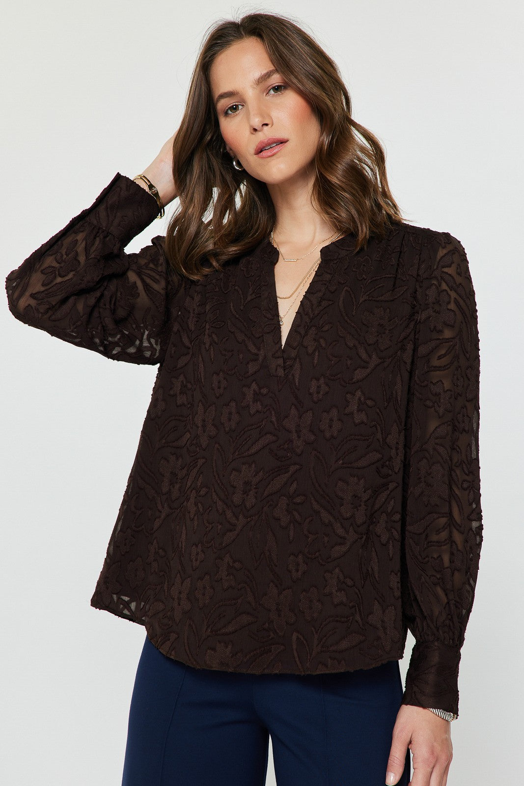 Current Air | Melanie Lace V-Neck Top | Sweetest Stitch Boutique RVA