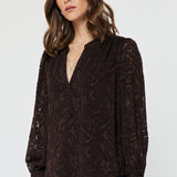 Current Air | Melanie Lace V-Neck Top | Sweetest Stitch Boutique RVA