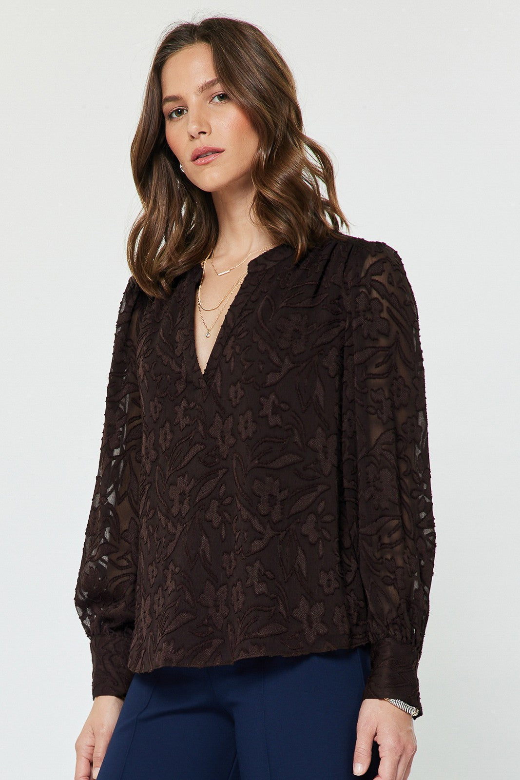 Current Air | Melanie Lace V-Neck Top | Sweetest Stitch Boutique RVA