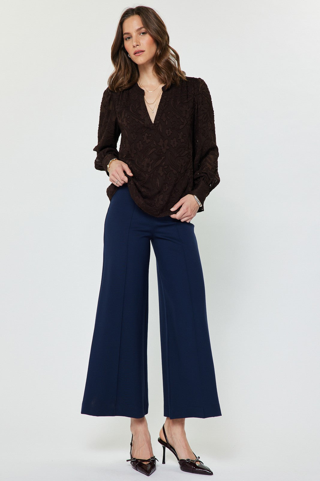 Current Air | Melanie Lace V-Neck Top | Sweetest Stitch Boutique RVA