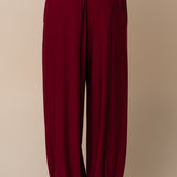Lalavon | Liza Balloon Pants - Burgundy | Sweetest Stitch Boutique RVA