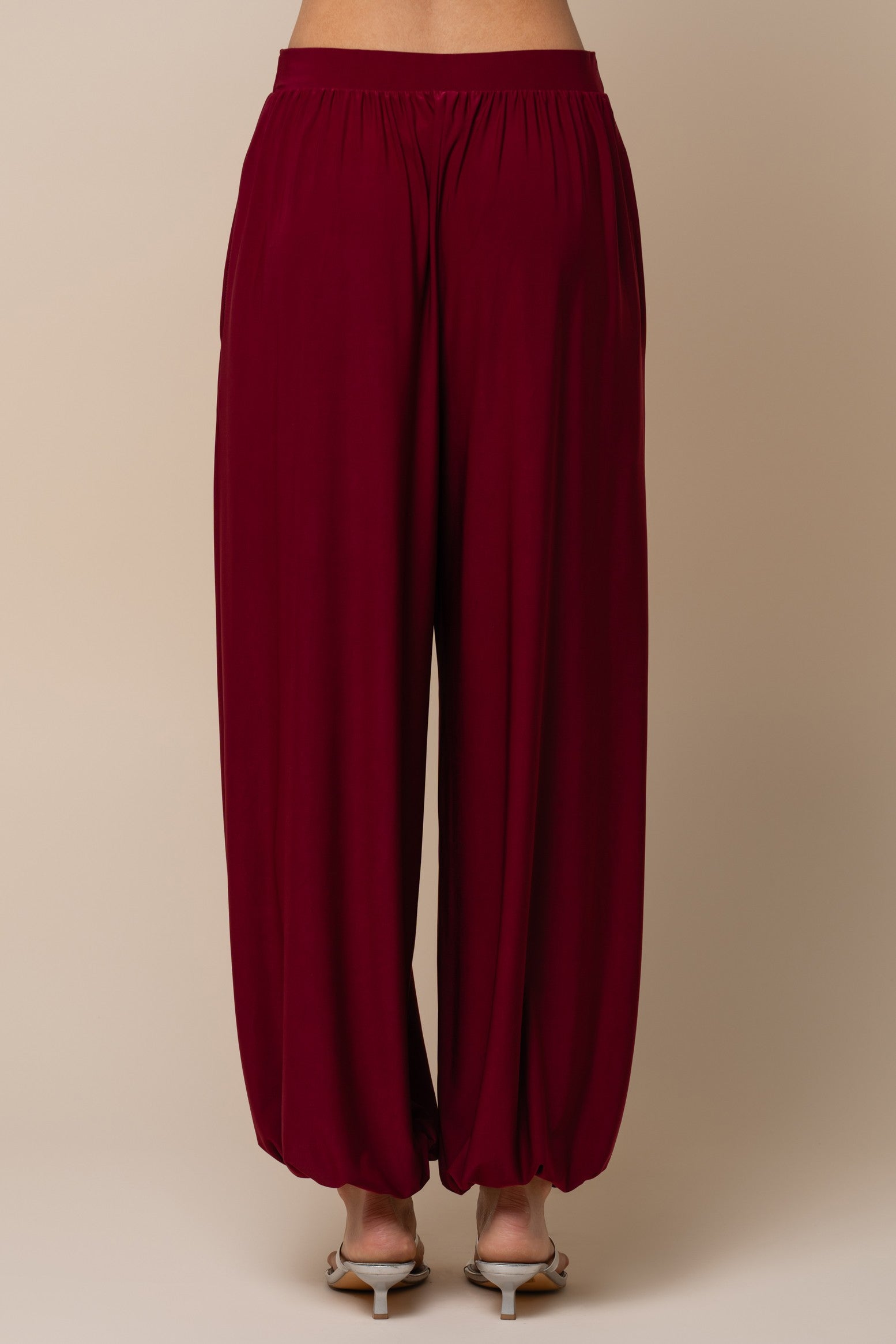 Lalavon | Liza Balloon Pants - Burgundy | Sweetest Stitch Boutique RVA