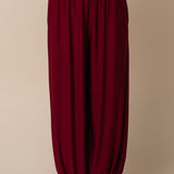 Lalavon | Liza Balloon Pants - Burgundy | Sweetest Stitch Boutique RVA