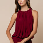 Lalavon | Liza Sleeveless Top - Burgundy | Sweetest Stitch Boutique