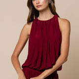 Lalavon | Liza Sleeveless Top - Burgundy | Sweetest Stitch Boutique