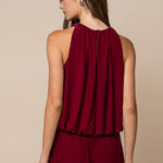 Lalavon | Liza Sleeveless Top - Burgundy | Sweetest Stitch Boutique