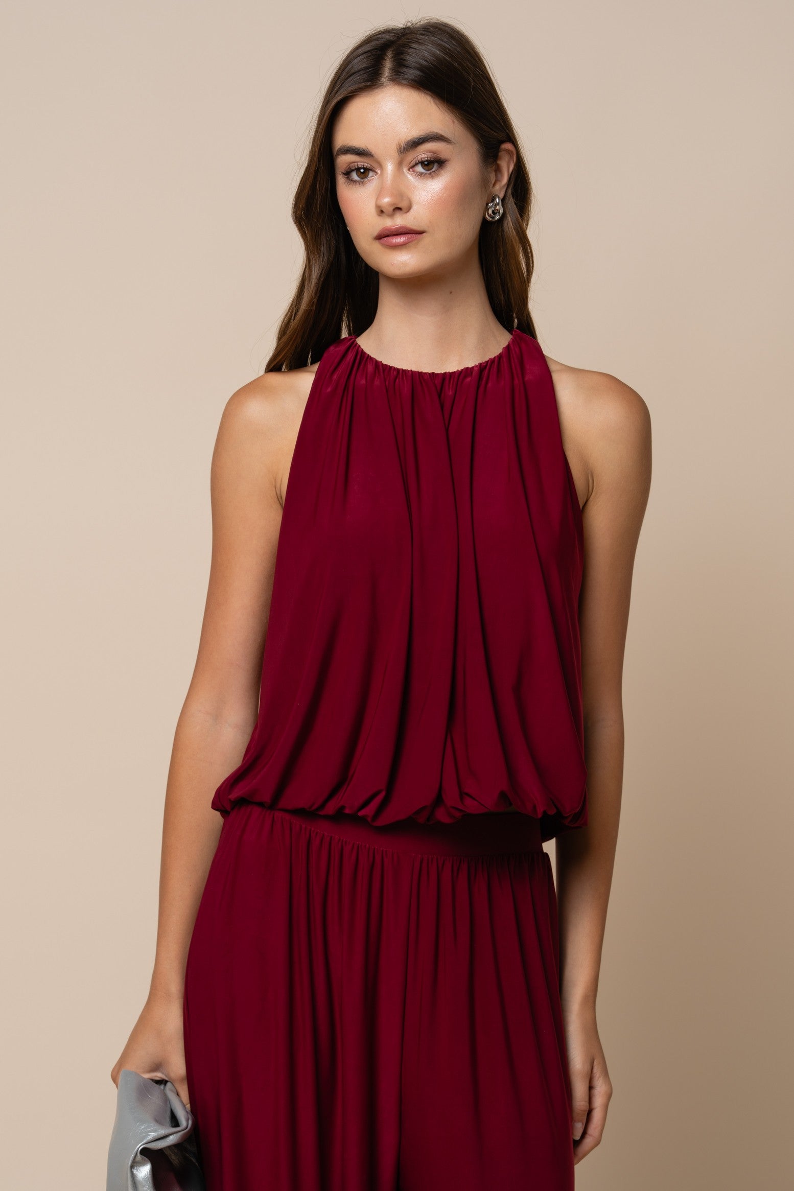 Lalavon | Liza Sleeveless Top - Burgundy | Sweetest Stitch Boutique