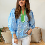 Entro | Emory Embroidered Top | Sweetest Stitch Boutique Richmond