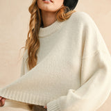 Miou Muse | Marilyn Crew Neck Knit Sweater | Sweetest Stitch Boutique