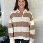 Miou Muse | Maeve Striped Rugby Top | Sweetest Stitch Boutique