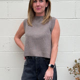 Olivaceous | Marigold Open Back Sleeveless Knit Top | Sweetest Stitch