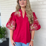 THML | Josephine V-Neck Floral Top | Sweetest Stitch