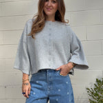 Olivaceous | Farrah Relaxed Button Front Sweater | Sweetest Stitch