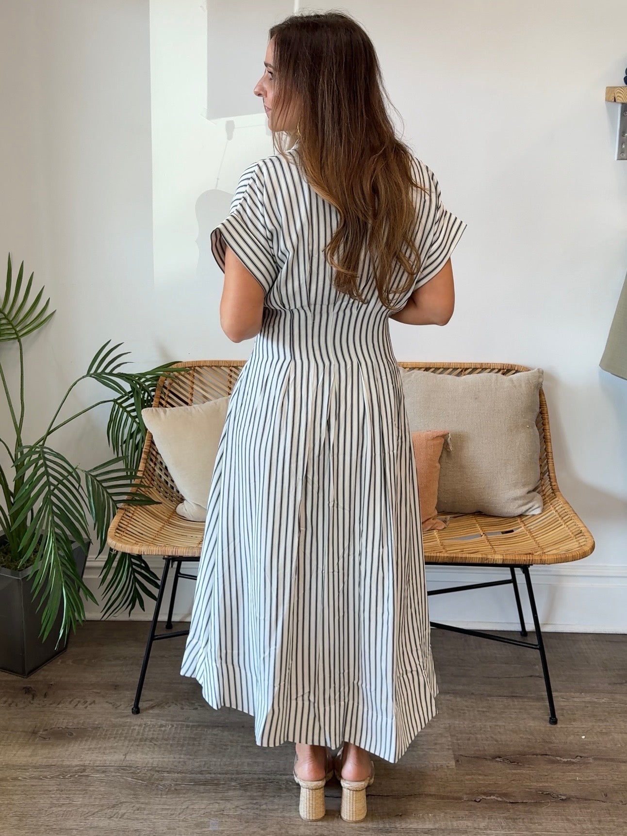 Entro | Shirley Striped Midi Dress | Sweetest Stitch Boutique Richmond