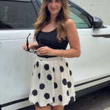 Molly Polka Dot Mini Skirt