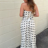 Olivaceous | Camila Polka Dot Midi Dress | Sweetest Stitch Boutique