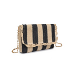 Urban Expressions | Winnie Striped Raffia Clutch | Sweetest Stitch