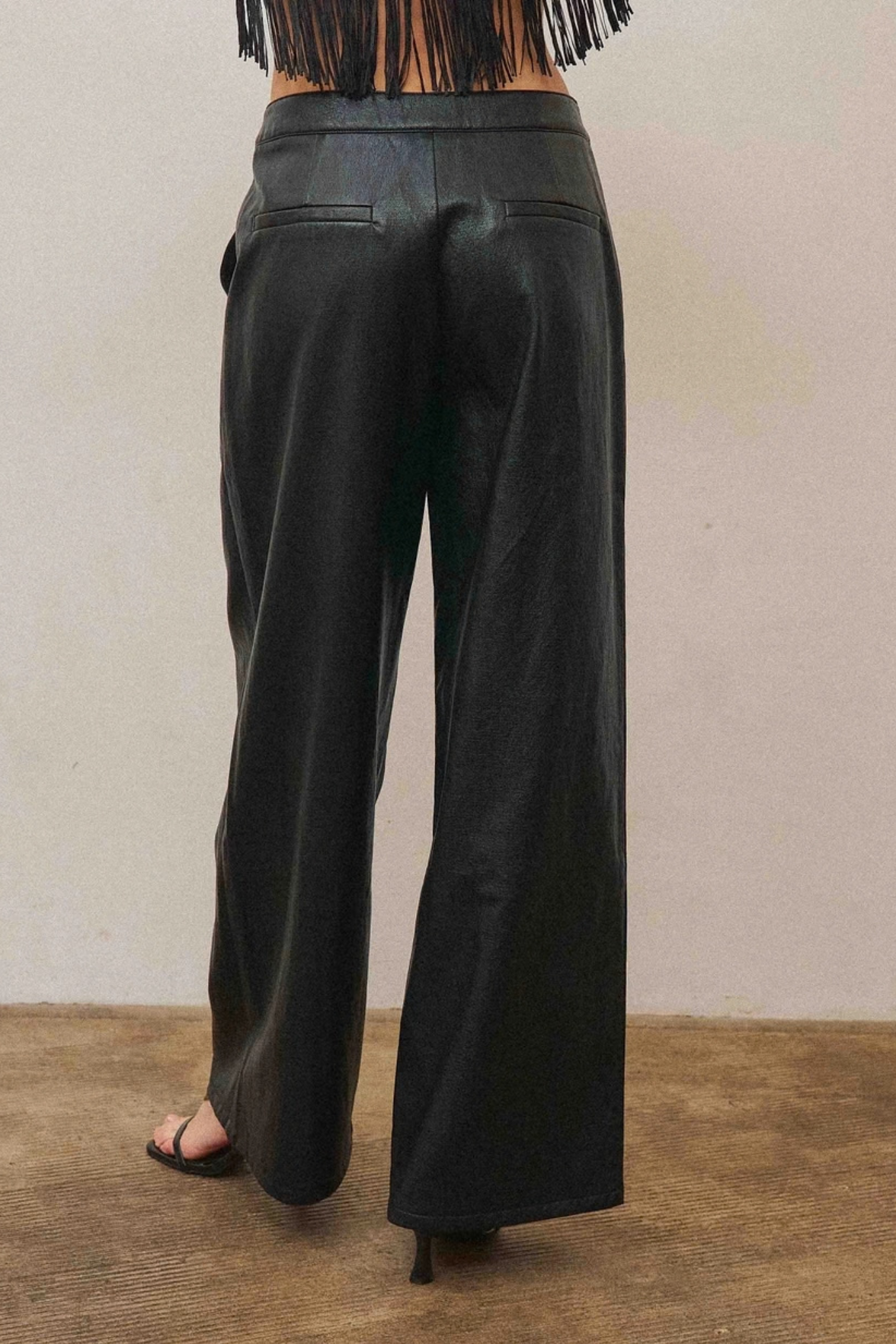 Able | Delilah Faux Leather Wide Leg Pants | Sweetest Stitch Boutique