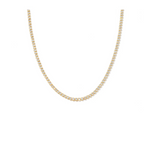 Brenda Grands | 18K Gold Diamond Tennis Necklace | Sweetest Stitch