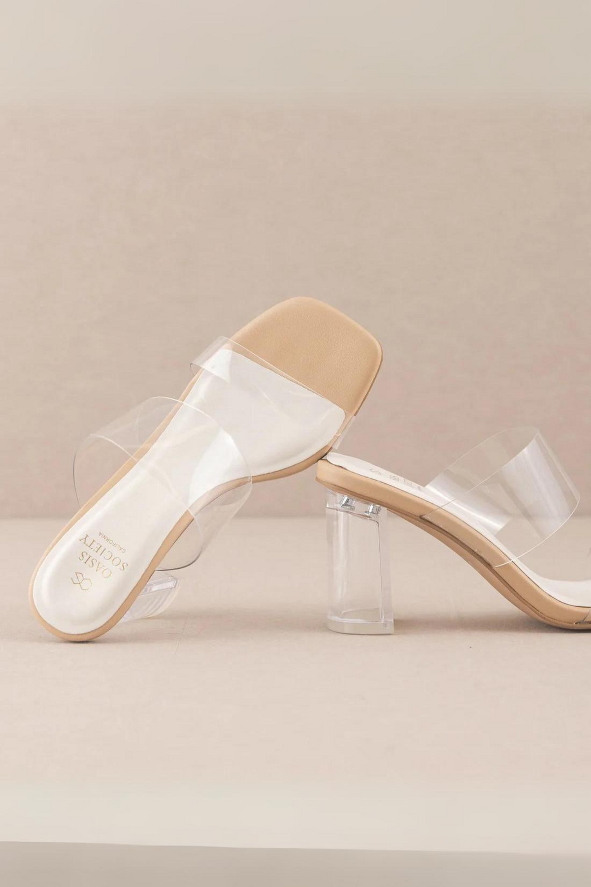 Oasis Society | Emma Block Heels Clear | Sweetest Stitch Boutique