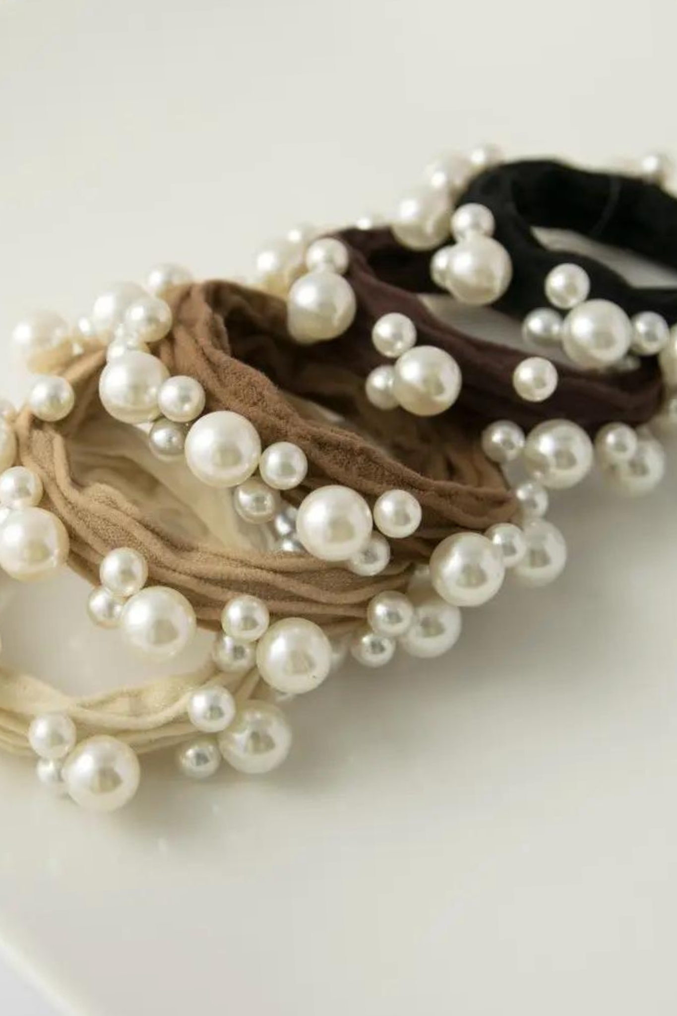 Pearl Seamless Hair Ties | Sweetest Stitch Womens Hair Accessories