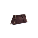 Moda Luxe | Elva Suede Clutch - Chocolate | Sweetest Stitch Boutique
