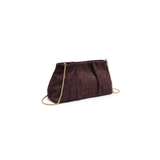Moda Luxe | Elva Suede Clutch - Chocolate | Sweetest Stitch Boutique