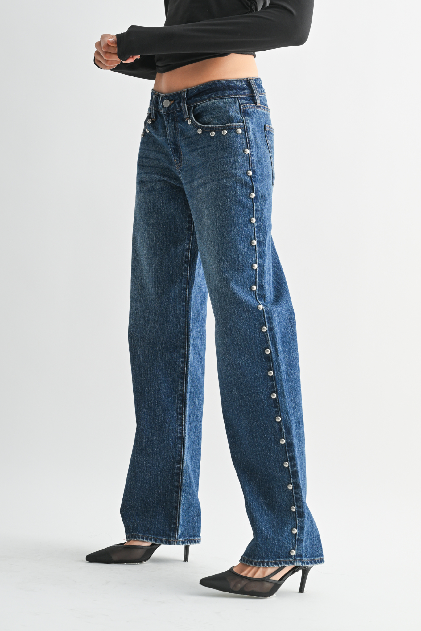 Just Black Denim | Sabrina Studded Jeans | Sweetest Stitch Boutique