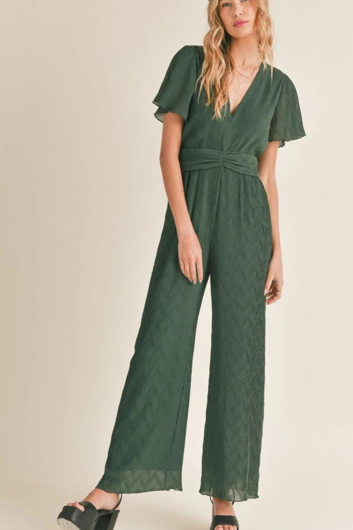 Sadie &amp; Sage | Green Wonderstruck Jumpsuit | Sweetest Stitch 
