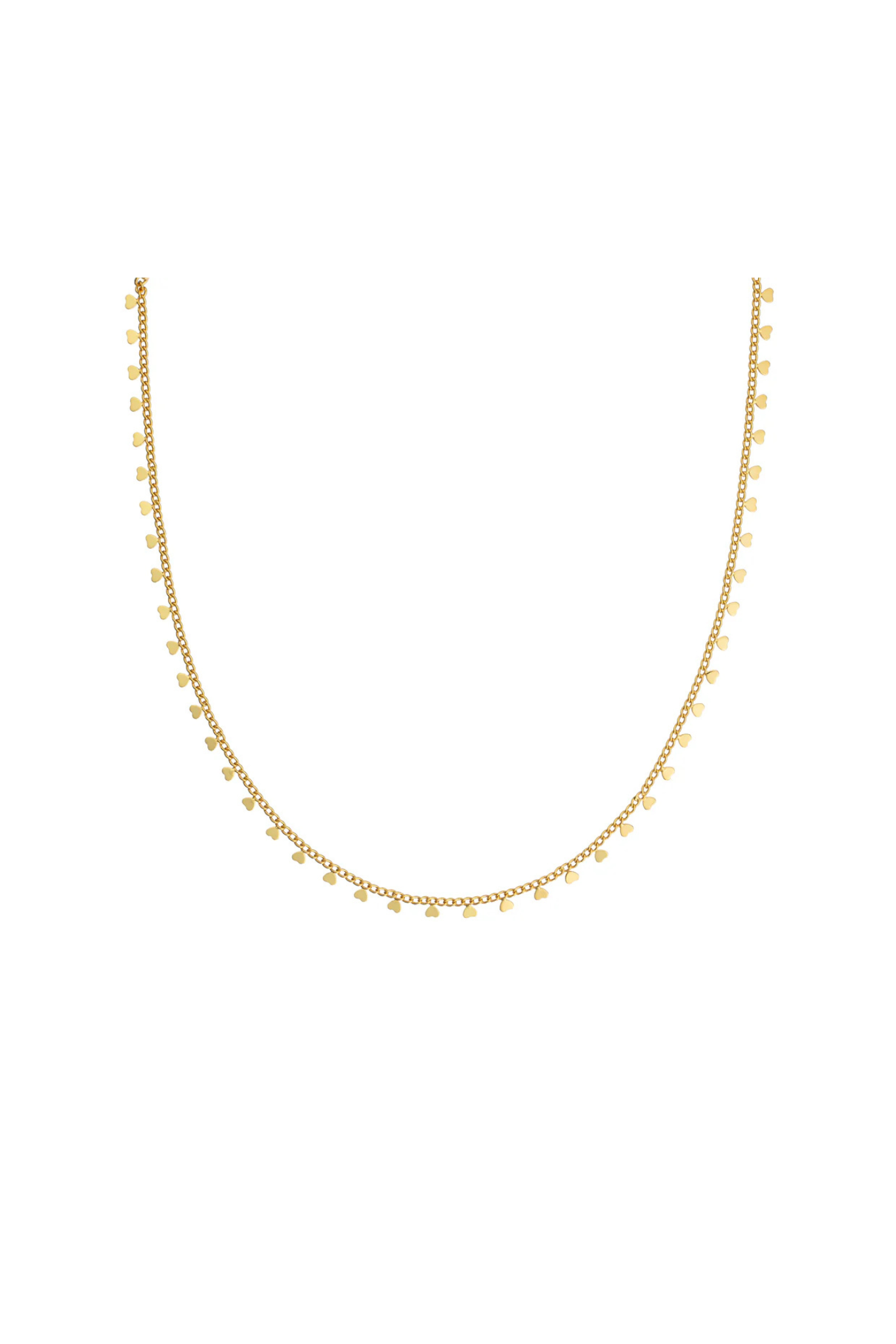 Brenda Grands | 18K Gold Lined Heart Choker | Sweetest Stitch