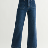 Just Black Denim | Emmy Wide Leg Jeans - Dark | Sweetest Stitch
