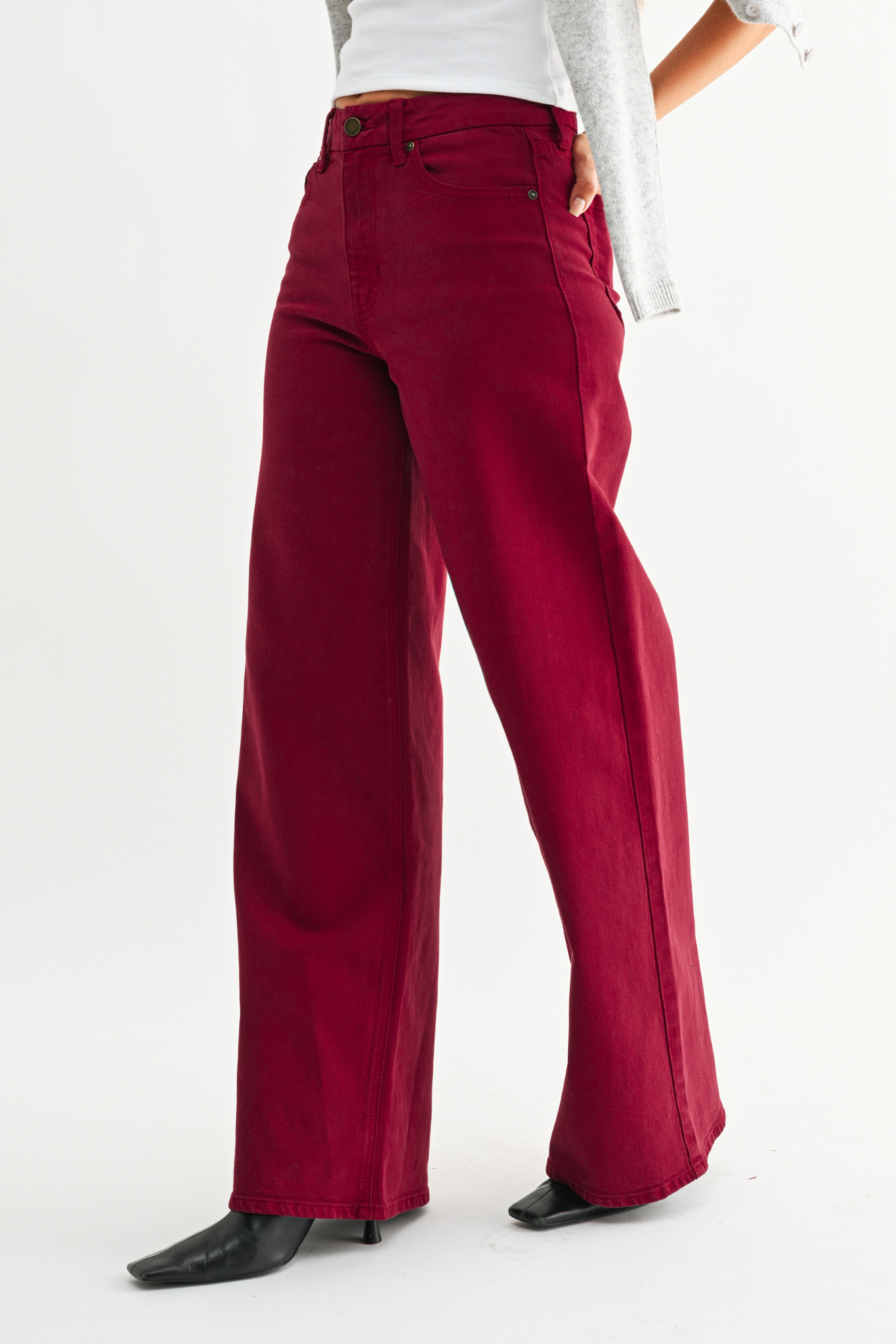 Just Black Denim | Brooklyn Wide Leg Jeans | Sweetest Stitch