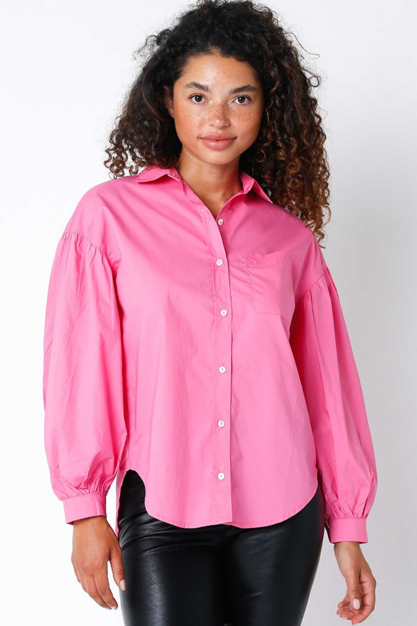Olivaceous | Pink Button Down Top | Sweetest Stitch Richmond