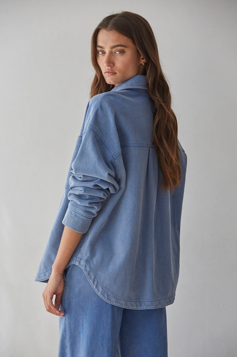 By Together | Kaydee Button Front Shacket | Sweetest Stitch Boutique