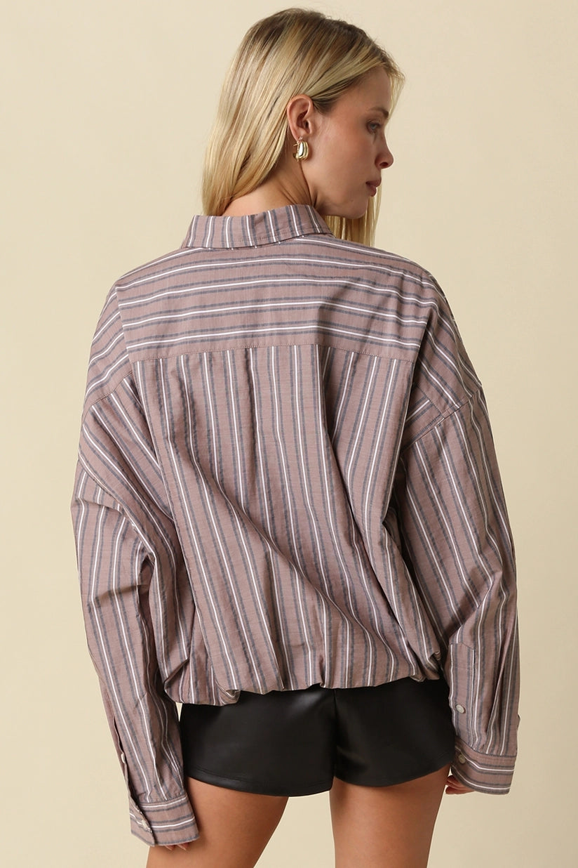 Olivaceous | Austin Stripe Shirt | Sweetest Stitch Boutique Richmond