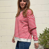 Miou Muse | Athena Striped Pullover | Sweetest Stitch Boutique