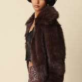 Olivaceous | Jenna Faux Fur Jacket | Sweetest Stitch Boutique RVA