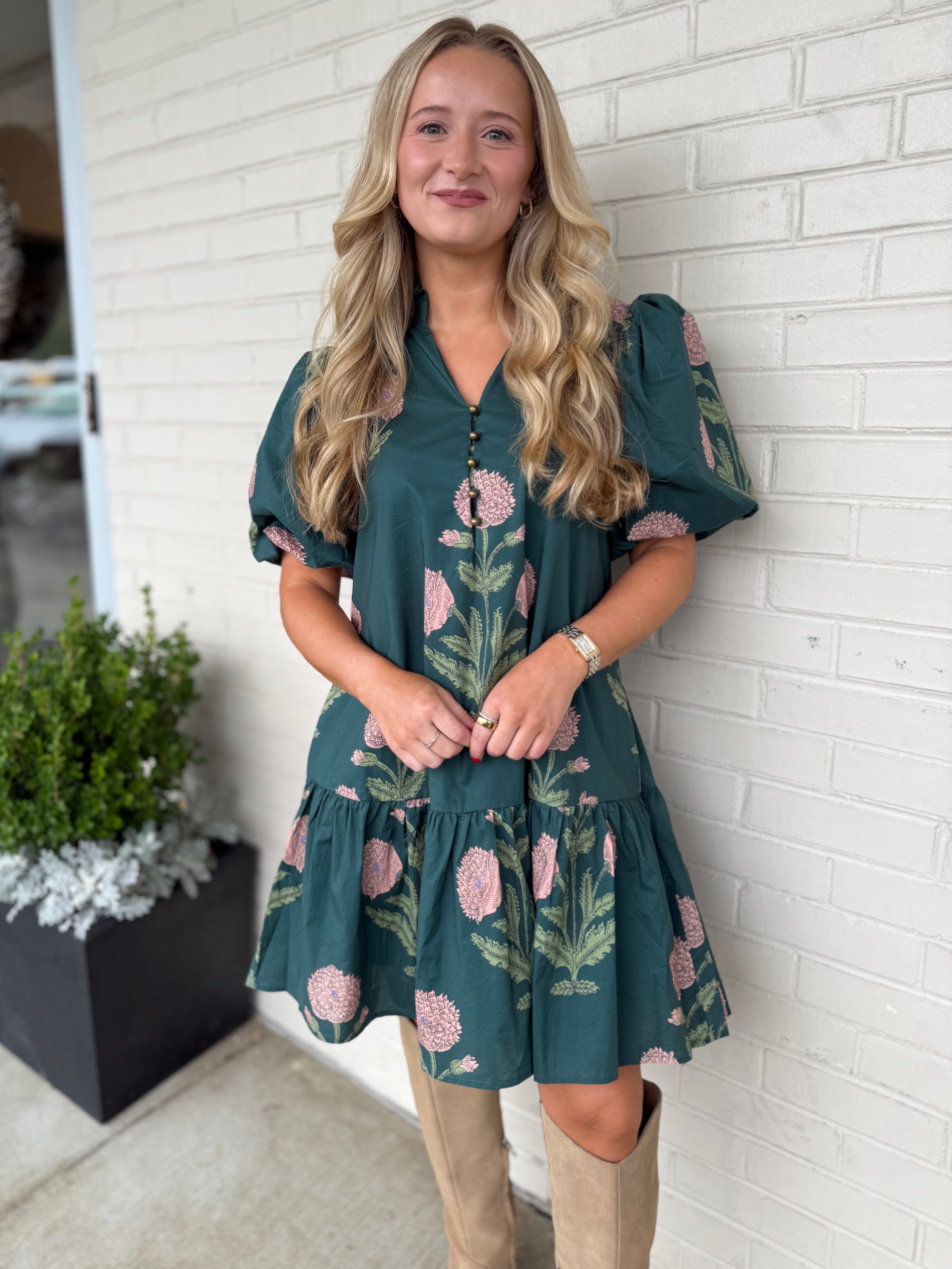 Entro | Molly V-Neck Mini Dress | Sweetest Stitch Boutique Richmond
