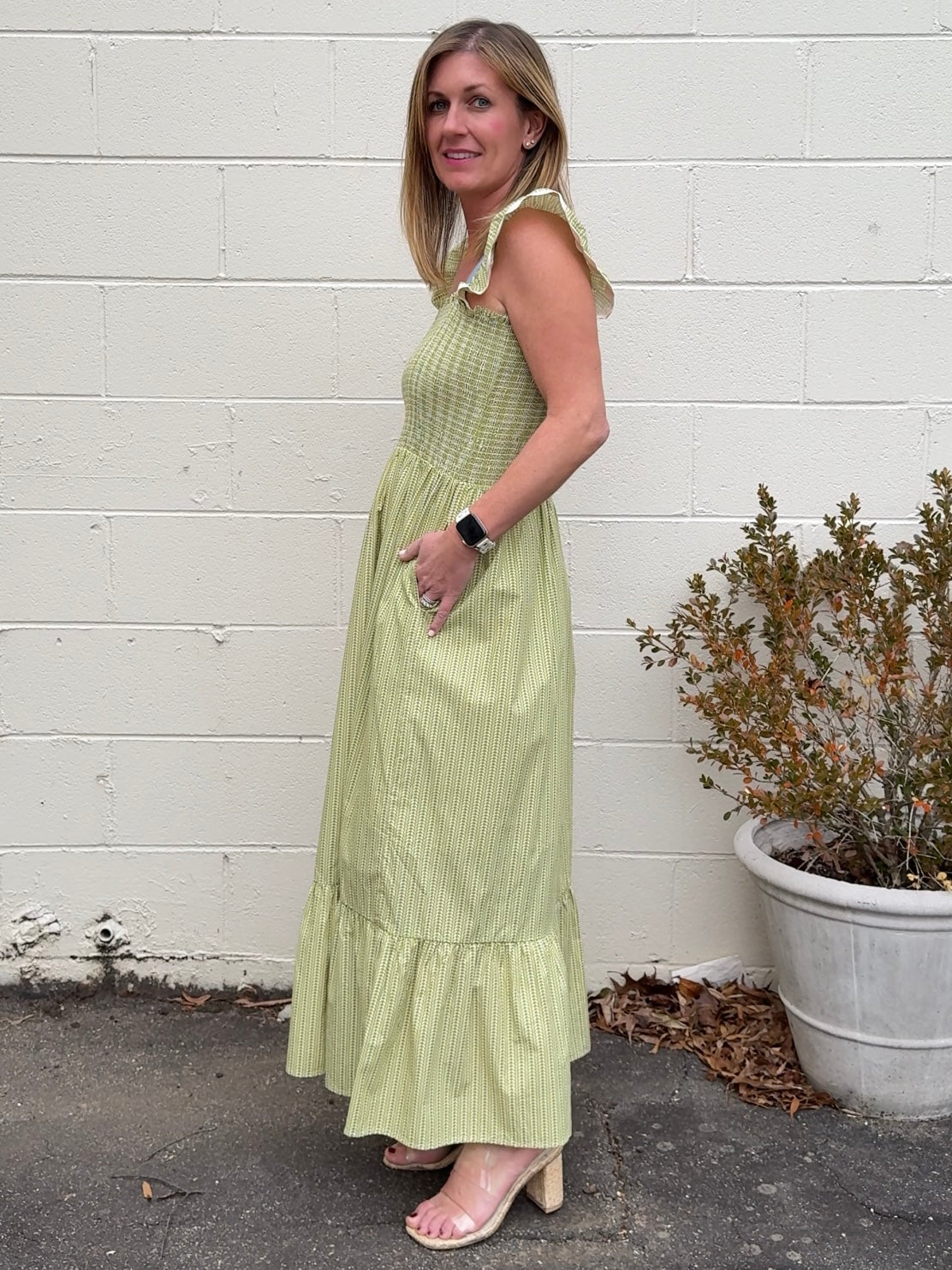 THML | Arleth Ruffle Sleeve Maxi Dress | Sweetest Stitch Boutique