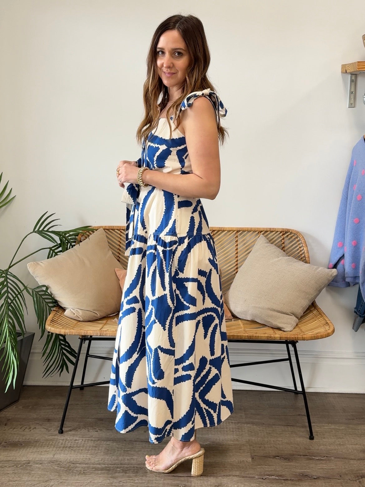 dress forum midi dress Dress Forum Rose Printed Halter Midi Dress