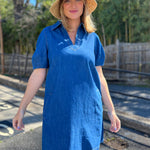 Current Air | Kennedy Denim Mini Dress | Sweetest Stitch