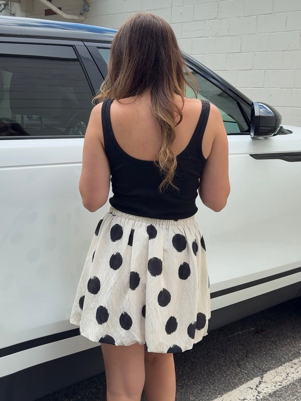 Molly Polka Dot Mini Skirt
