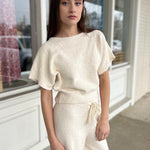 Miou Muse | Morgan Short Sleeve Knit Top | Sweetest Stitch